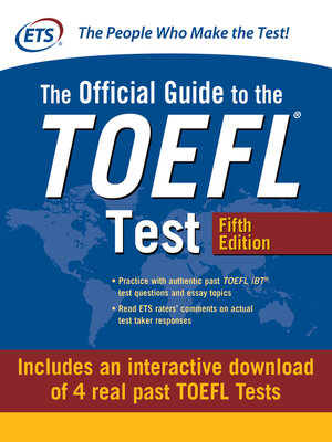 cover image of Official Guide to the TOEFL Test with Downloadable Tests
